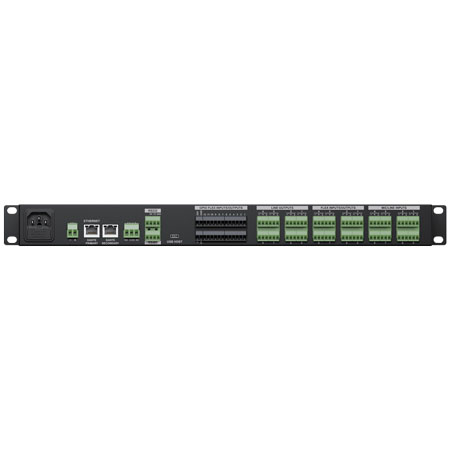 Audac Luna-F Flexible network audio matrix processor with 8 Mic/line inputs, 8 flex inputs/outputs and 8 outputs