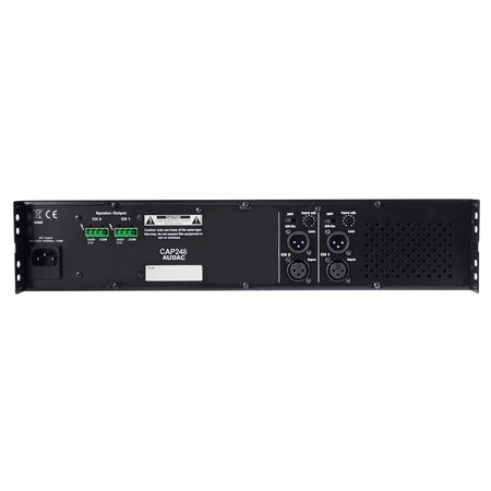 Audac CAP248 dual channel 100v power amplifier - 2 x 480w