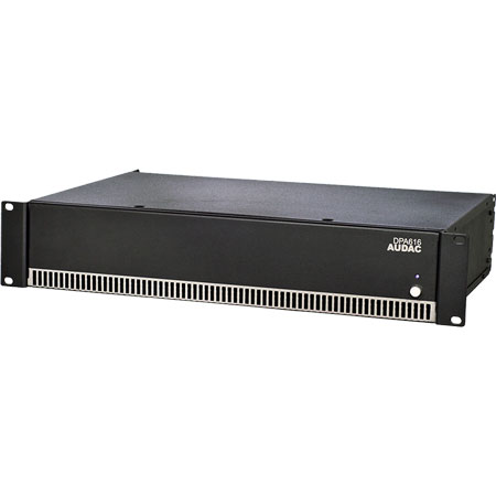 Audac DPA616 sixteen channel class-d poweramplifier - 16x60w/8x120w