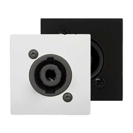 Audac CP45SPE/B connection plate - d-size speaker - 45x45mm - black