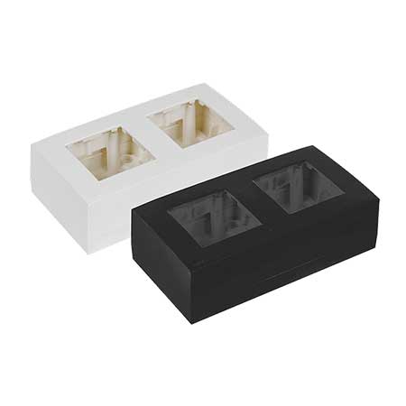 Audac WB45D/W double surface mount box for 45x45mm wall panel - ral9010