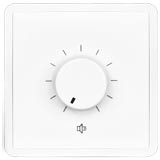 Audac VC3022/W volume control 20w 100v 80x80european standard - white