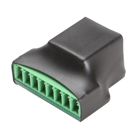 Audac CTA845 cable test adapter 8-pin terminal block to rj45