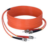 Audac FBS125/1 fiber optic st/pc to st/pc - duplex, 62.5/125?m, lshf - 1m