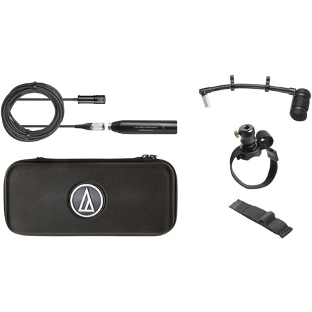 Audio-Technica ATM350W Cardioid Condenser Instrument Microphone w/ Woodwind Mounting System