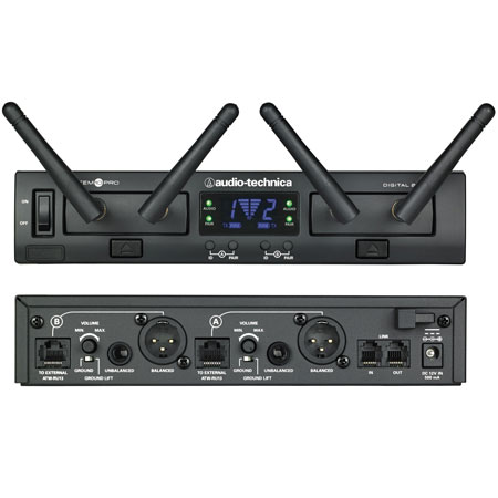 Audio-Technica ATW-1322 2.4GHz Digital Dual Channel Handheld System