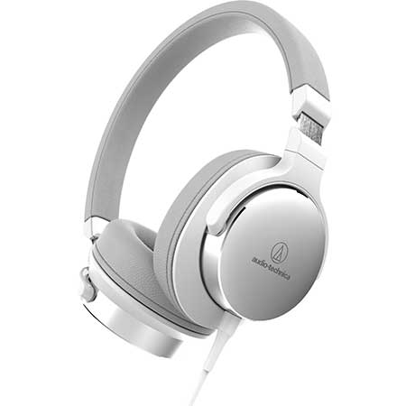 Audio-Technica ATH-SR5WH SonicPro High Resolution Audio On-Ear Headphones