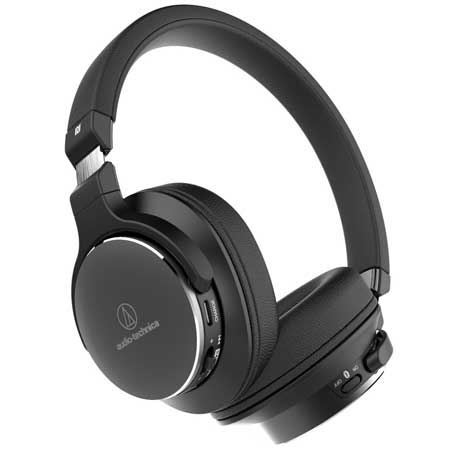 Audio-Technica ATH-SR5BTBK SonicPro High Resolution Audio Wireless On-Ear Headphones