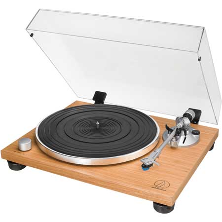 Audio-Technica AT-LPW30TK Manual Belt drive wood base turntable