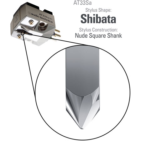 Audio-Technica AT-33Sa AT AT-33Sa Dual Moving Coil Cartridge with Shibata Diamond