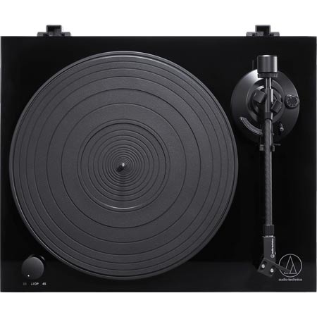 Audio-Technica AT-LPW50PB Manual Belt drive wood base turntable