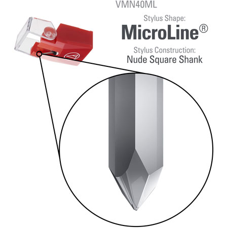 Audio-Technica VMN40ML Replacement Stylus for VM740ML & VM540ML