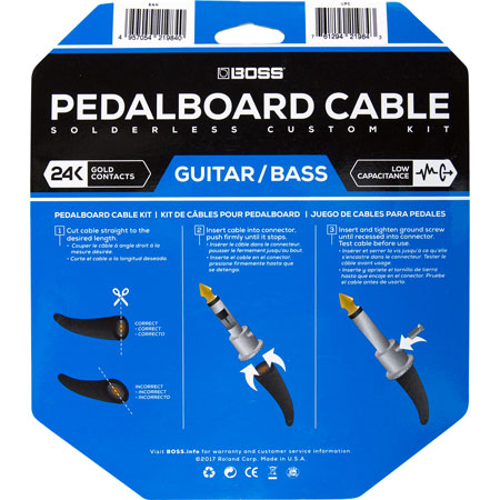 Boss BCK-12 Pedalboard cable kit 12 connectors 3.6m