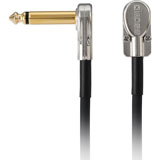 Boss BPC-18 patch cable, right-angle 1/4-inch pancake connectors, 45 cm length