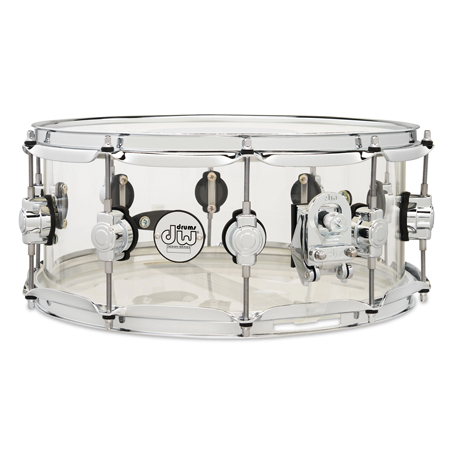 DW DDAC0614SSCL Design Series Acrylic Snare, 6x14