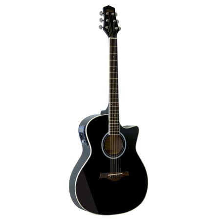 Kirkland AH Grand Concert CE black guitar