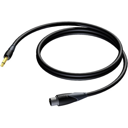 ProCab CLA591/10 6.3mm jack male to XLR-F - 2x1.5mm - 10m