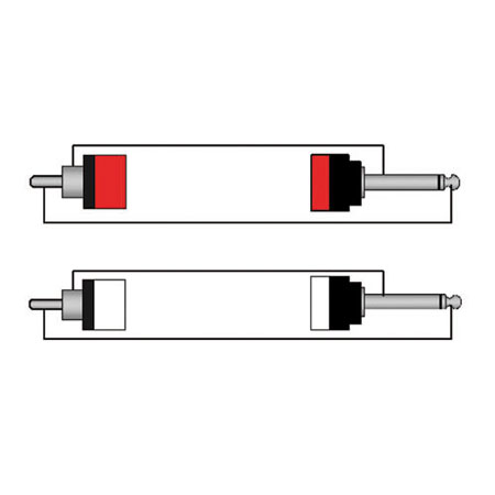 ProCab CLA631/3 2xRCA/cinch male to 2x6.3 mm jack male - 3m