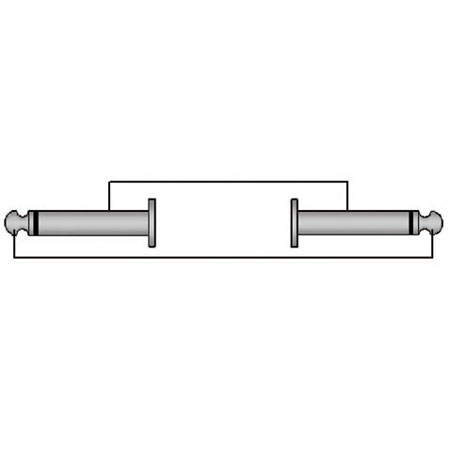 ProCab CLA794/01 6.3 mm jack angled male to 6.3 mm jack angled male - 0.15m