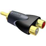 ProCab CLP106 Adapter 2 x RCA/Cinch female to RCA/Cinch male