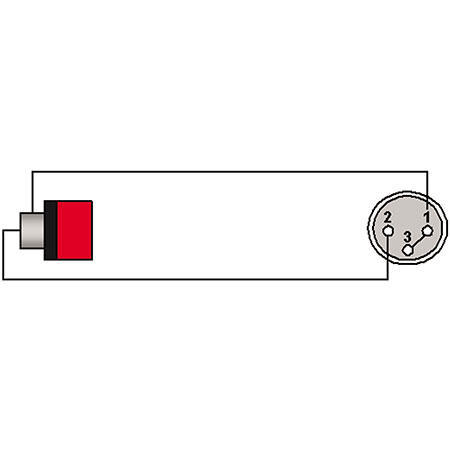 ProCab VC101 Adapter RCA/Cinch female to XLR female