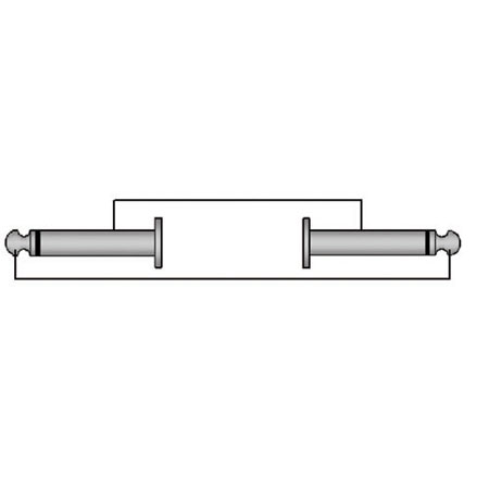 ProCab CLA603/5 2 x 6.3 mm Jack male to 2 x 6.3 mm Jack male Angled - 5m