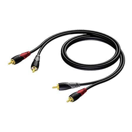 ProCab CLA800/1.5 2 x RCA/Cinch male to 2x RCA/Cinch male - 1.5m