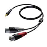 ProCab CLA712/1.5 3.5 mm Jack male stereo to 2 x XLR male - 1.5m