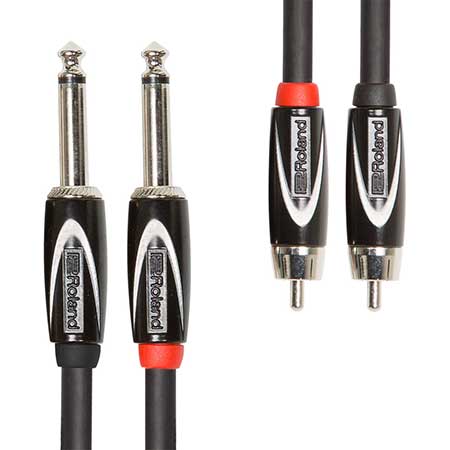 Roland RCC-3-2R28 1m Interconnect Cable, Dual RCA-1/4