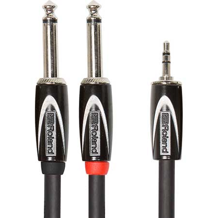 Roland RCC-15-3528 4.5m Interconnect Cable, 3.5mm TRS-Dual 1/4