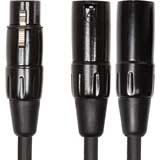 Roland RCC-YC-XF2XM 15cm Interconnect Cable, XLR(Female)-Dual XLR(Male), Y Cable