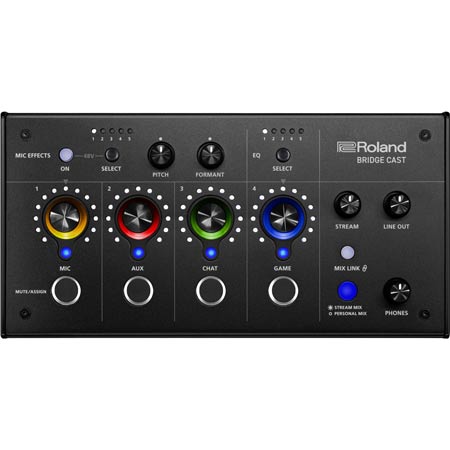 Roland BRIDGECAST Gaming mixer for streaming