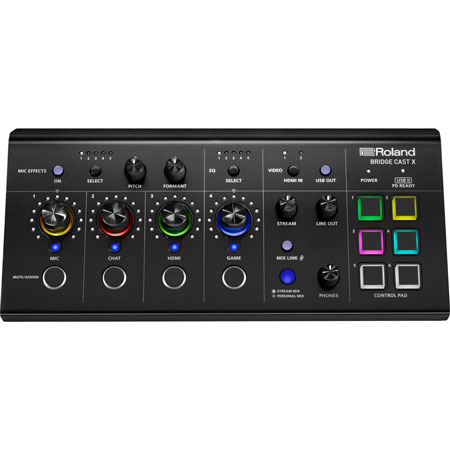 Roland BRIDGECAST-X Dual bus streaming mixer and video capture