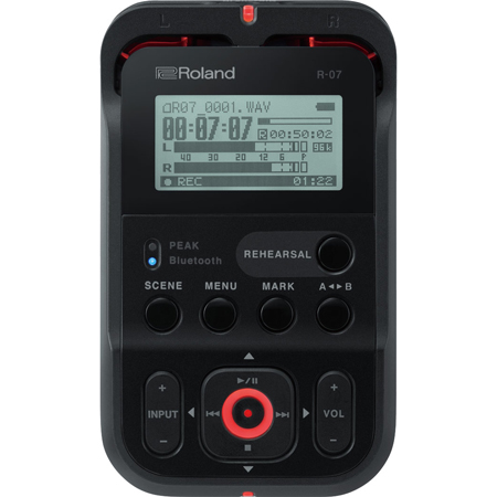 Roland R-07 BK High-Resolution Audo Recorder BLACK