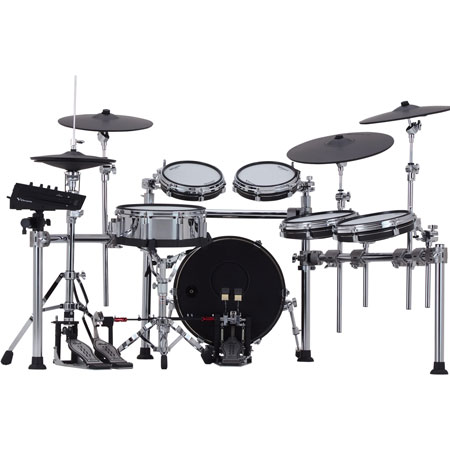  Roland TD-716
Flagship V-Drums set With V71 Sound Module, Chrome Rack-Syle Drum Stand