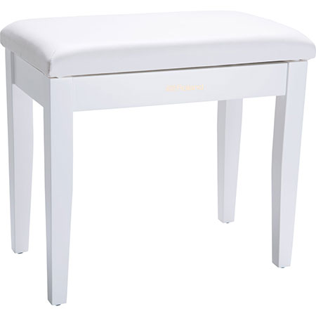 Roland RPB-100WH-EU Piano Bench, Satin White, vinyl seat, music compartment (EU model)