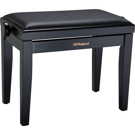 Roland RPB-200BK-EU Piano Bench, Satin Black, vinyl seat (EU model)