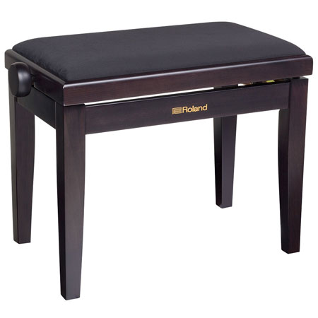 Roland RPB-220RW-EU Piano Bench, Satin Black, velours seat (EU model)