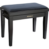 Roland RPB-220PE-EU Piano Bench, Polished Ebony, velours seat (EU model)