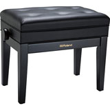 Roland RPB-400PE-EU Piano Bench, Polished Ebony, vinyl seat (EU model)