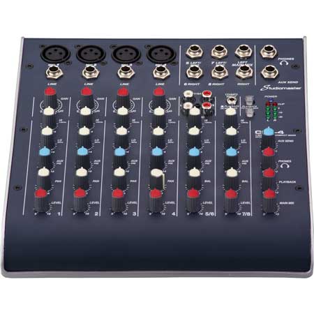 Studiomaster C2S-4 8 Channel USB Compact Mixer