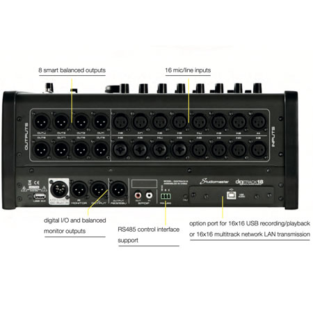 Studiomaster DIGITRACK18  18CH Digital Mixer