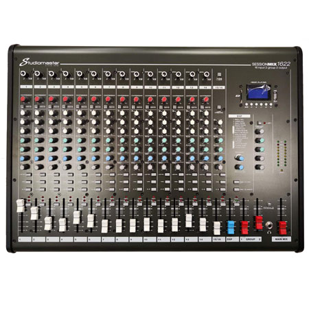 Studiomaster SessionMix 1622 10 x mic + 2 stereo line input mixer